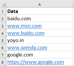 How to filter data with hyperlinks in Excel?