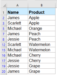 How to filter multiple values in only one column in Excel?