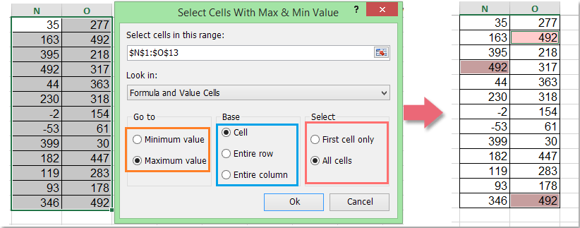 How To Find Address Of Cell With Max Or Min Value In Excel 