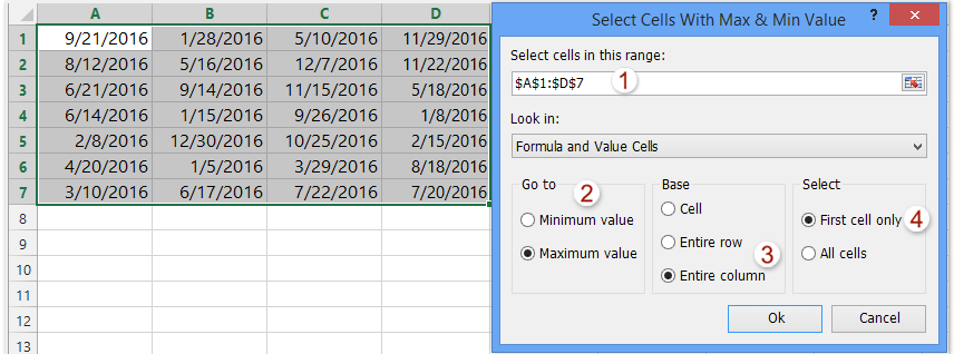 How To Find Earliest And Latest Dates In A Range In Excel 