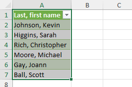 Switch first & last names in Excel: An easy complete guide