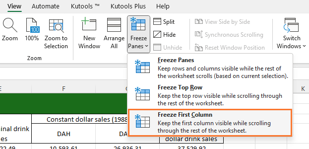 Freeze rows and columns in Excel (Easy tutorial)