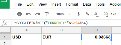 doc谷歌表貨幣轉換2