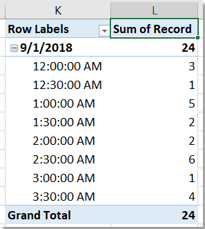 Doc Group by Half Hour PivotTable 6