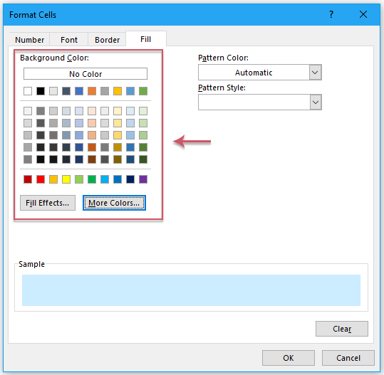 Comment mettre en évidence des cellules non vides dans Excel?