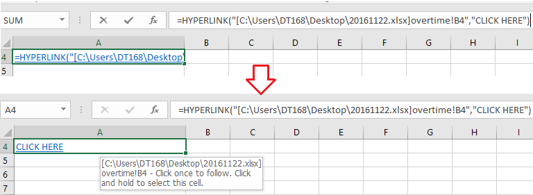 doc hyperlink link file sheet cell 7
