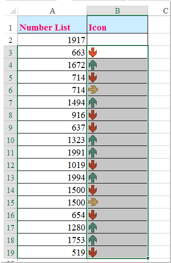 How to compare adjacent cells with Conditional Formatting icon sets in ...
