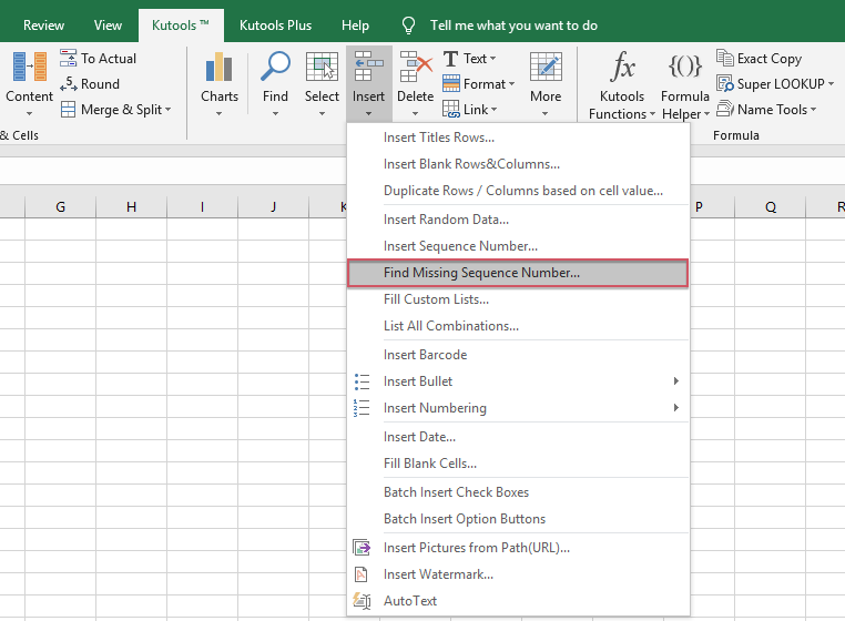 How To Identify Missing Numbers Sequence In Excel 