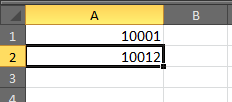 How to automatically fill increment cells in Excel?