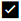 A screenshot of the white heavy check mark symbol inserted in Excel using the UNICHAR function