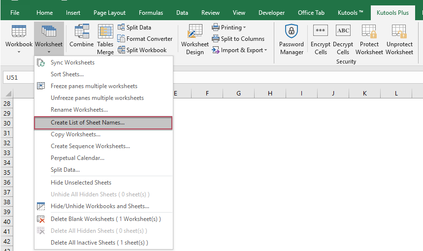 How to list all visible or hidden sheets from workbook?