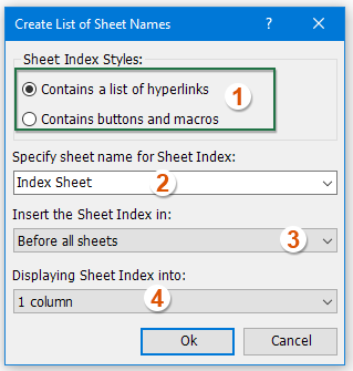How to create a list of all worksheet names from a workbook?