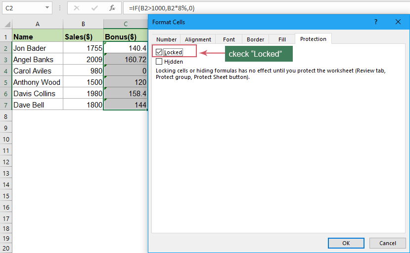 Excel でセルをロックして保護する (簡単なステップバイステップのチュートリアル)