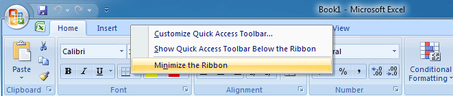 How To Minimize Column In Excel
