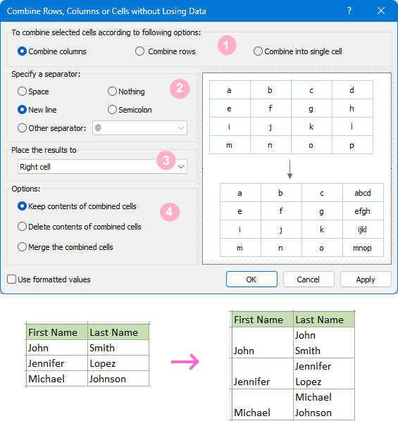 How to go to next line within a cell in Excel (4 methods)