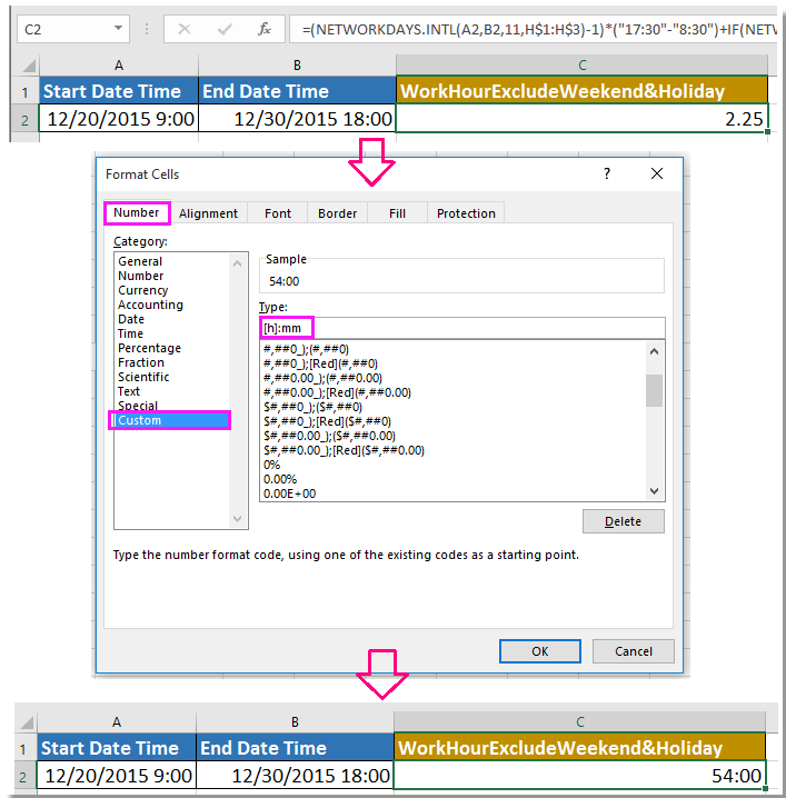 How To Calculate Net Work Hours Between Two Dates Excluding Weekends Or 