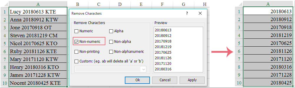How To Remove Non Numeric Characters From Cells In Excel 