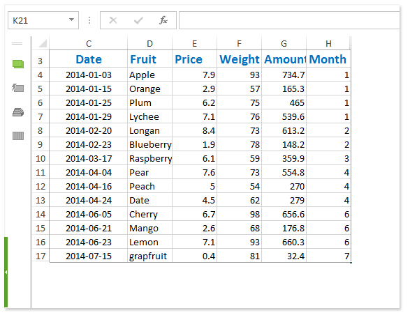 How to only show print area in a worksheet in Excel?