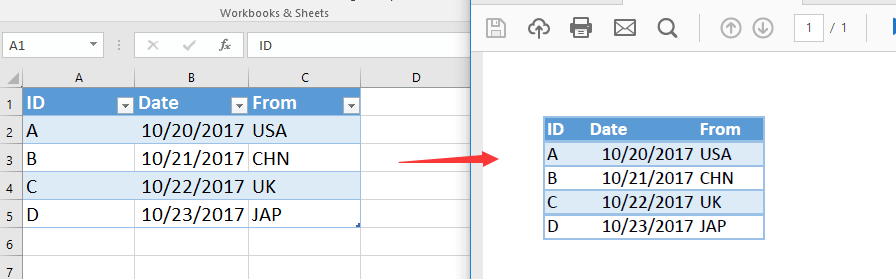 doc pdf表格转为Excel 10