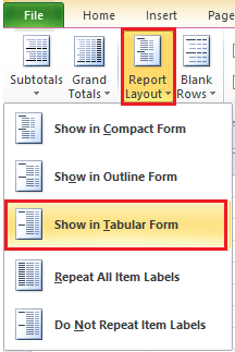 How to convert PivotTable to list in Excel?
