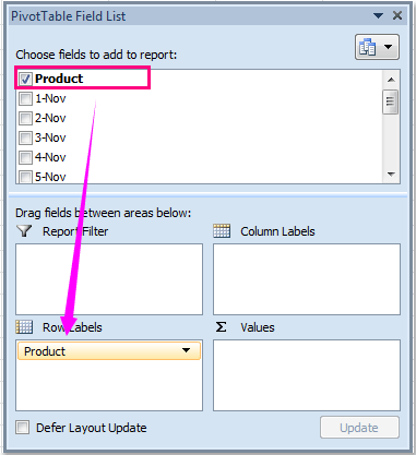 add row label fields