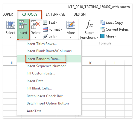 How to randomly fill values from a list of data in Excel?