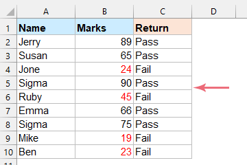 If the font color is red then return a specific text