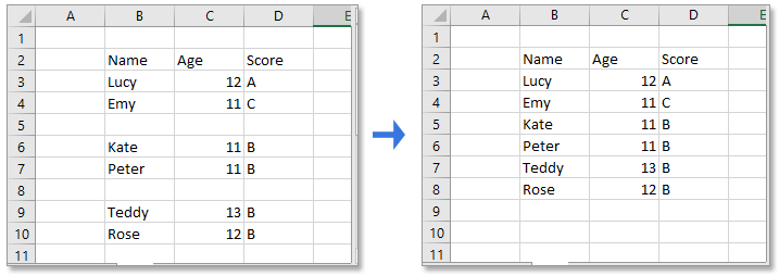 4 easy ways to quickly remove multiple blank or empty rows in Excel