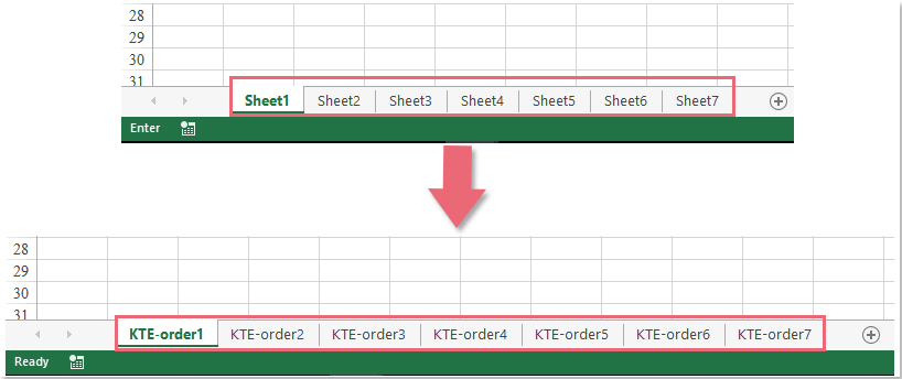 How To rename multiple worksheets in Excel 2023 
