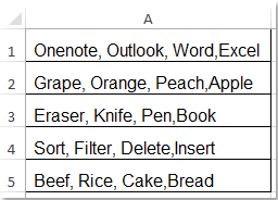 How to reverse text string or words order in Excel?