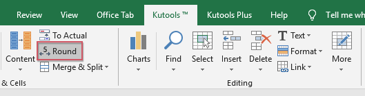 How to round a range of cells in Excel?