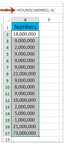 a screenshot showing the results with creating formulas