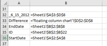 документ просмотреть весь именованный диапазон 3