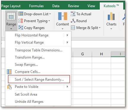 How to select cells randomly in Excel?