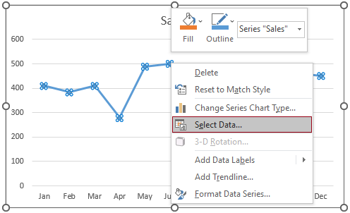 How to shade the area under a normal curve in an Excel chart?