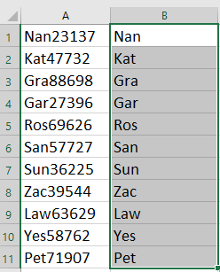 How to show only first nth characters in a cell string?