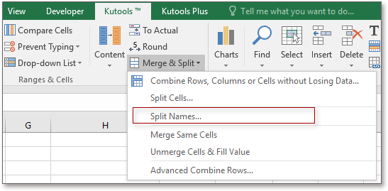 How to sort names by middle name in Excel?