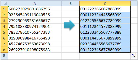 drag and fill the formula to other cells
