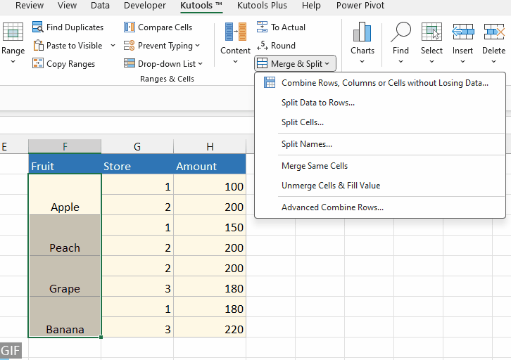 Excel spill 