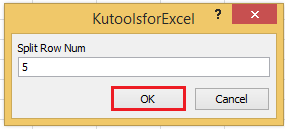 How to split data into multiple worksheets by rows count in Excel?