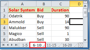 How to split data into multiple worksheets by rows count in Excel?