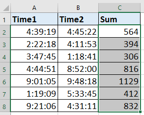 doc sum format tid decimal 6