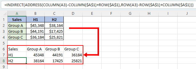 5 ways to transpose data in Excel (Step-by-step tutorial)