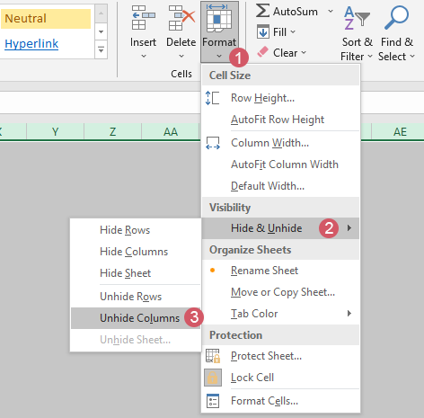 Quickly unhide columns in Excel – A step by step guide