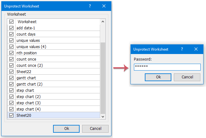 Protect Unprotect Multiple Sheets Excel