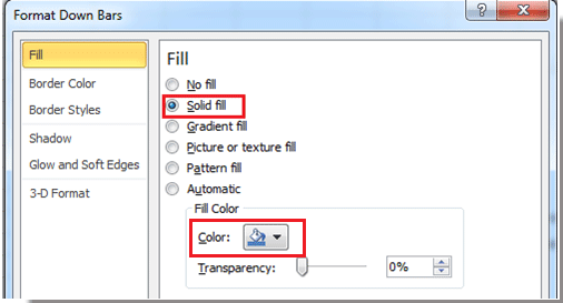 How to add up/down bars to line chart in Excel?
