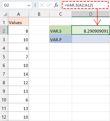 Excel Variance Calculation: A Guide with Examples