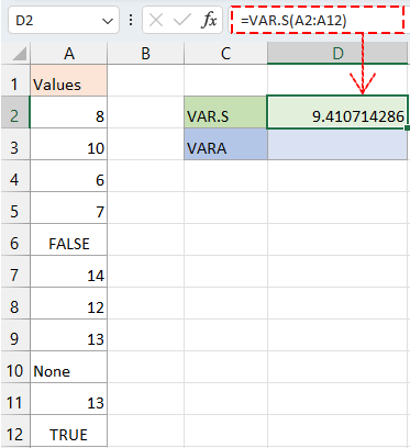 Excel Variance Calculation: A Guide with Examples