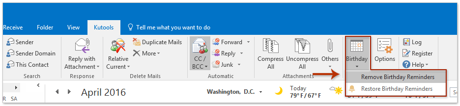 How To Remove All Birthday Reminders In Outlook 