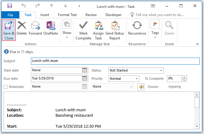 How to convert multiple appointments to tasks quickly in Outlook?